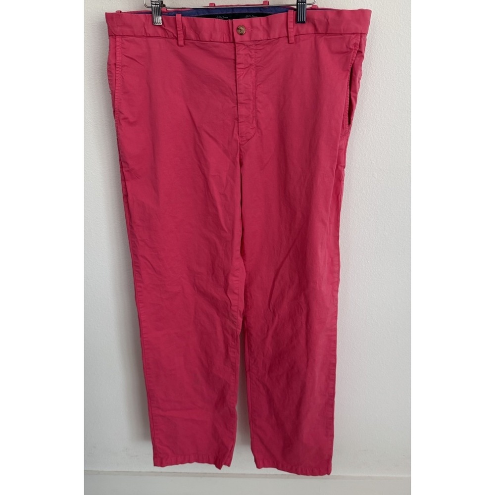 Bobby Jones Golf Chino Pants Mens 38 Solid Pink Cotton Pockets